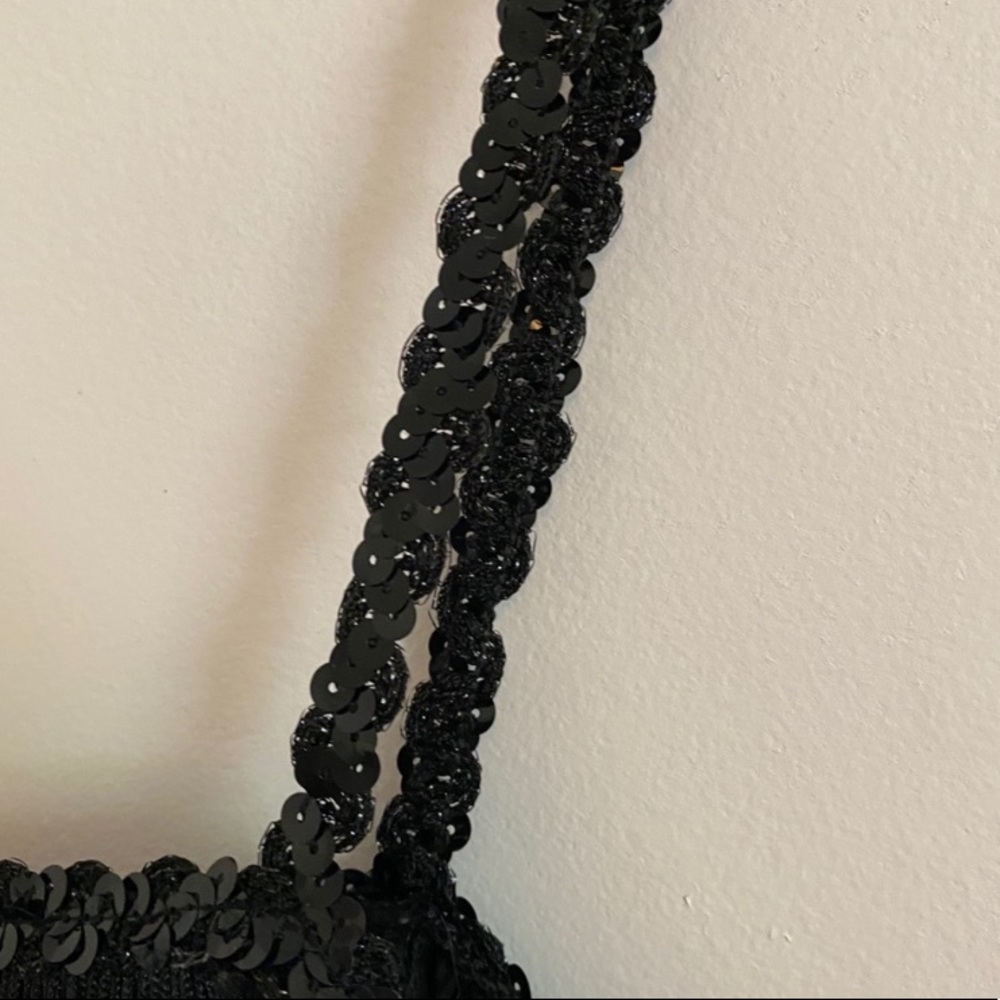 Vintage Black Fringe Dress - Picture 5 of 5